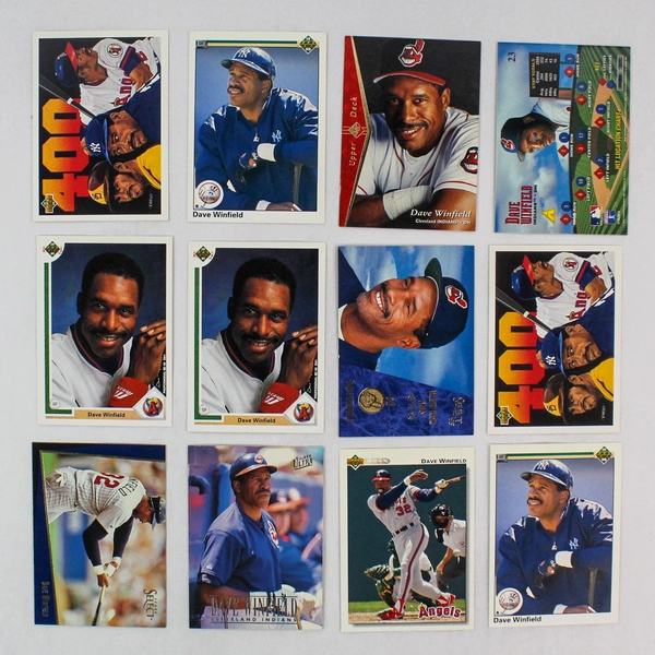 Lot of 37 Different Dave Winfield Baseball Cards HOF 1980-2000 Topps Fleer