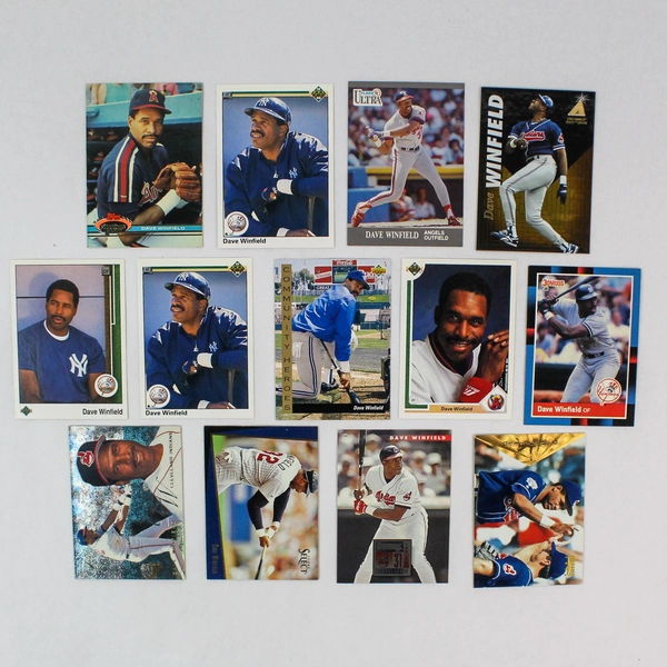 Lot of 37 Different Dave Winfield Baseball Cards HOF 1980-2000 Topps Fleer