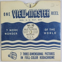 Vintage 1946 Sawyer's View-Master WF10 Alpine Wild Flowers Reel As-Is