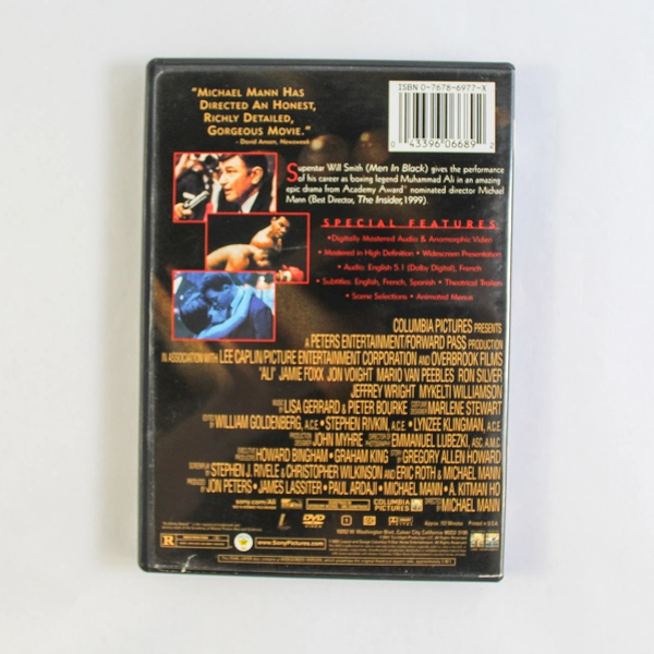 Ali DVD Muhammad Ali Biopic Starring Will Smith Good Condition