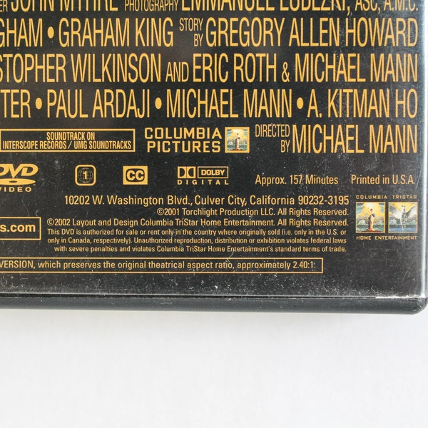 Ali DVD Muhammad Ali Biopic Starring Will Smith Good Condition
