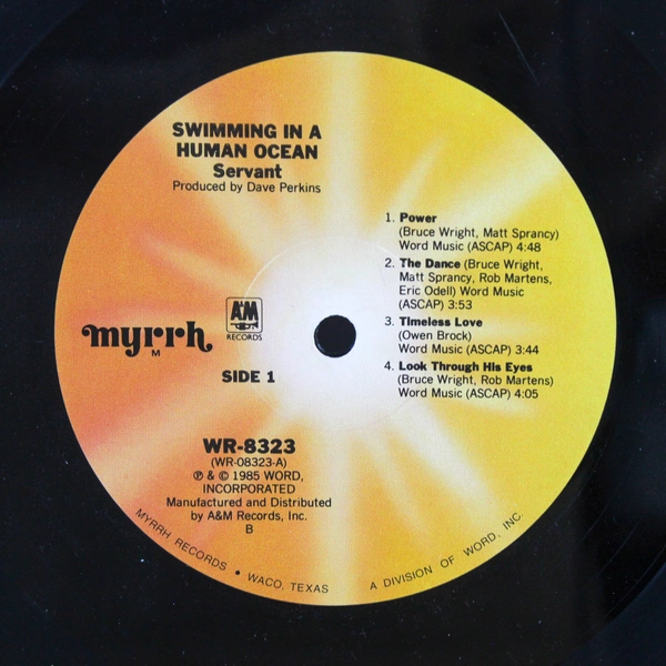 Servant Swimming In A Human Ocean 1985 LP Vinyl Record WR-8323