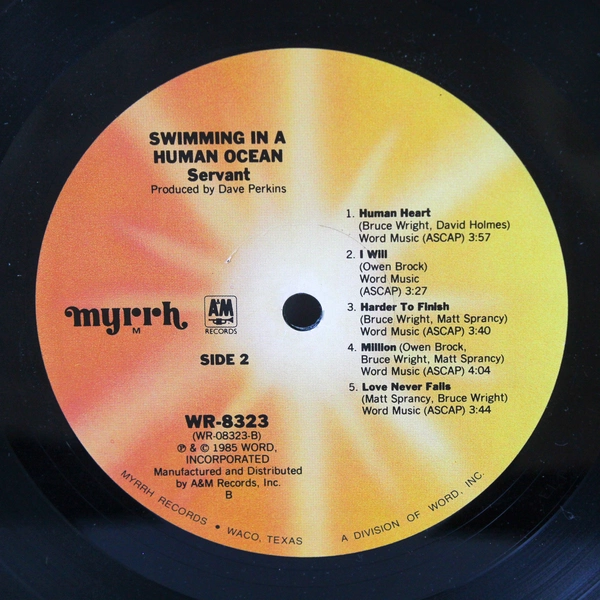 Servant Swimming In A Human Ocean 1985 LP Vinyl Record WR-8323