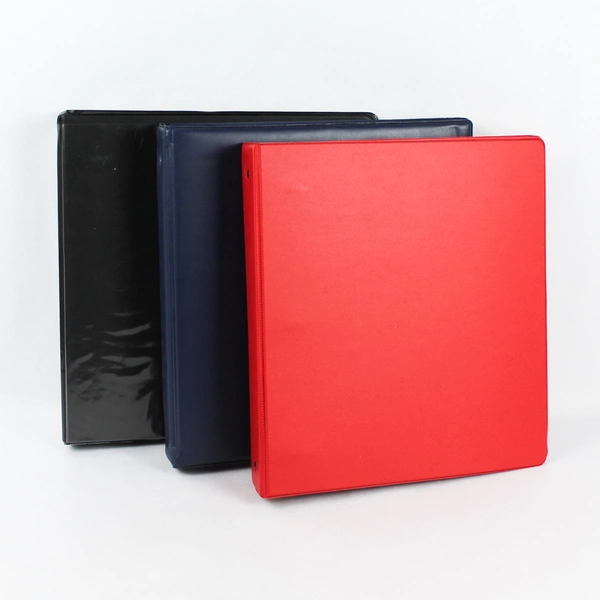 Lot of 3 Black Blue & Red 2" Three Ring Binders