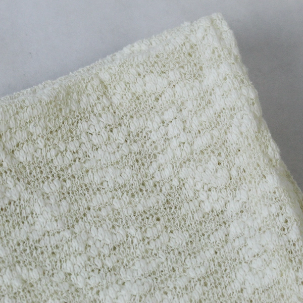 Unbranded Infinity Scarf Wrap Shawl Cream Lace Floral Pattern Textured