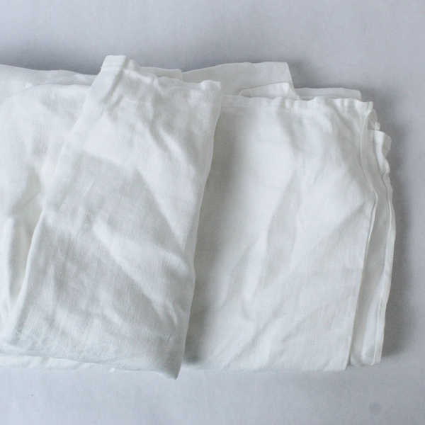 Vintage Tablecloth White Square Dining Home Decor