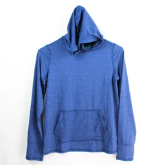 Lands' End Blue Long-Sleeve Hoodie Youth Boy's Size Large 10-12