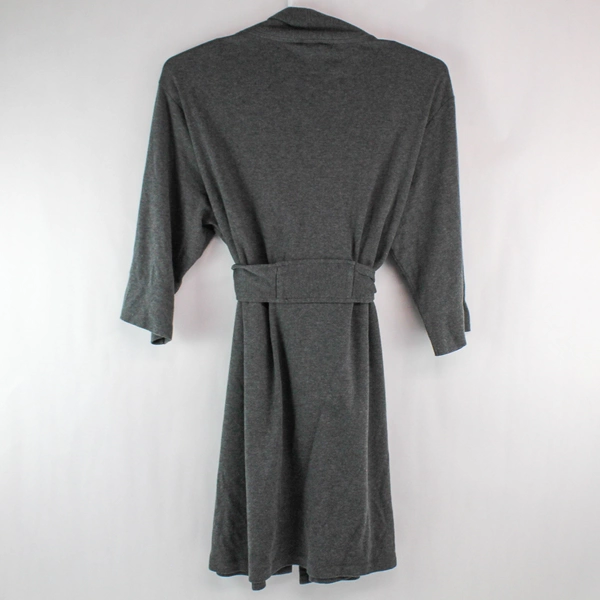 Jockey Robe Women's Plus Size 1X Charcoal Gray 3/4 Sleeves Tie Closure