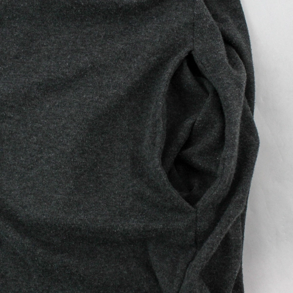 Jockey Robe Women's Plus Size 1X Charcoal Gray 3/4 Sleeves Tie Closure