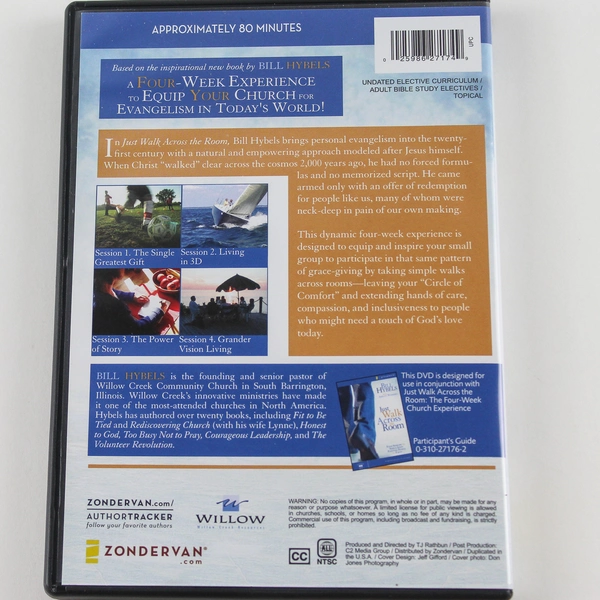 4 Steps to Faith Just Walk Across the Room DVD Bill Hybels with Ashley Wiersma