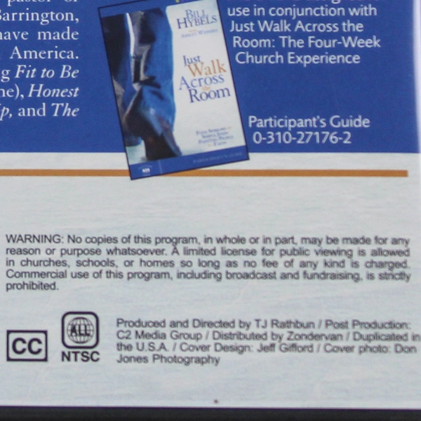 4 Steps to Faith Just Walk Across the Room DVD Bill Hybels with Ashley Wiersma