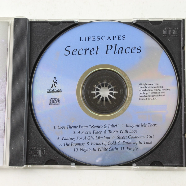 Secret Places Jeff Victor CD 1998 Lifescapes Music Pure Romance
