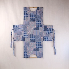 Homemade Casserole Carrier Blue Floral Patchwork Pre-Owned