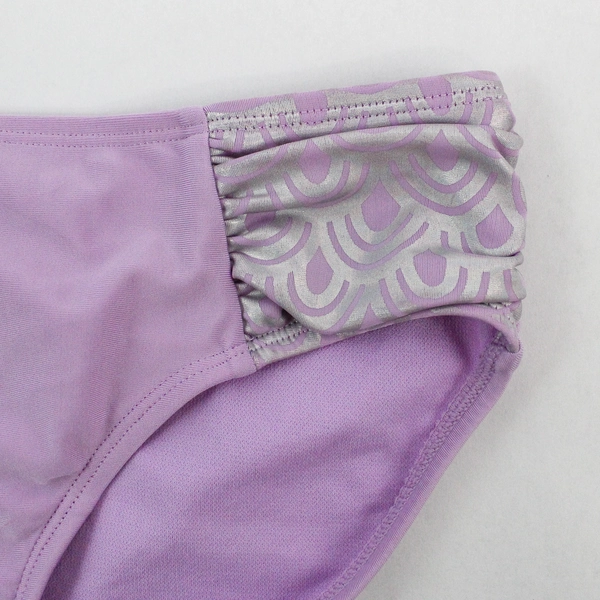 Cat & Jack 2 Piece Swimsuit Girls Size Large 10/12 Lake Beach Pool Mermaid Scale