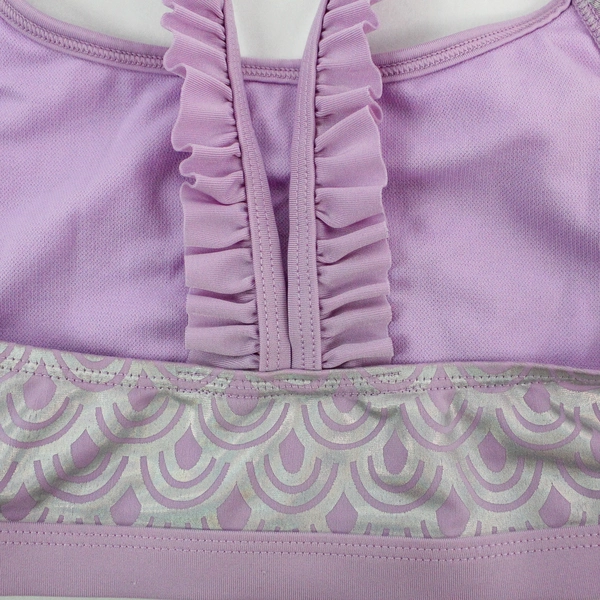 Cat & Jack 2 Piece Swimsuit Girls Size Large 10/12 Lake Beach Pool Mermaid Scale