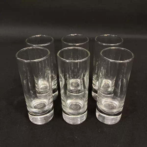 Set of 6 Clear Shooter Whiskey Tequila Liquor Shot Glasses 4 Inch