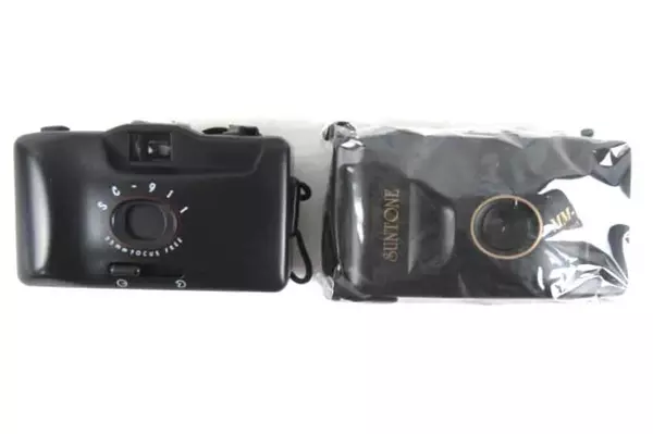 Lot of Two 35mm Film Cameras Suntone MM251 & Surpass SC-911 with Hot Shoe Mounts