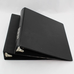 Lot of 2 Eastman 2.5in Black 3-Ring Binders Home School Office Supplies Work