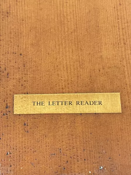 Vintage Gabriel Metsu The Letter Reader Wood Wall Plaque Art 8.5"