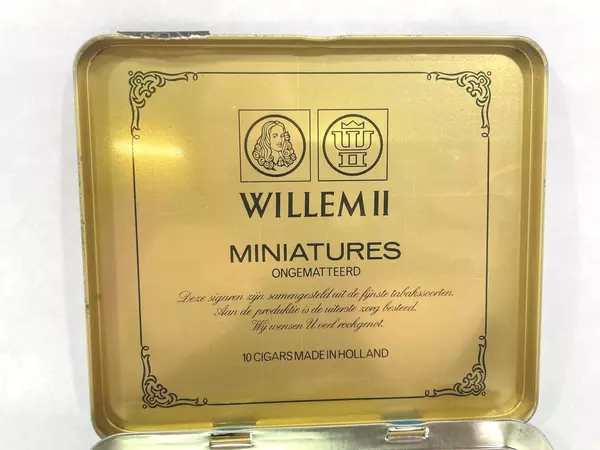 Lot of 3 Vintage Cigar Tins Willem II & Dannemann Pierrot Collectible Tins