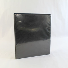 K&M Company Black Binder 12" x 11" Good Pre-Owned Condition Office School
