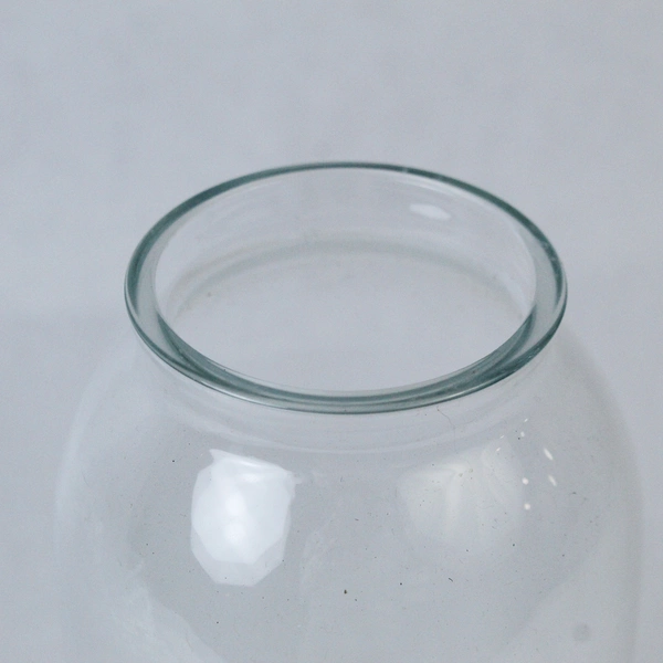 Unbranded Hurricane Lamp Replacement Clear Glass Globe 7.5 Inches Tall Decor