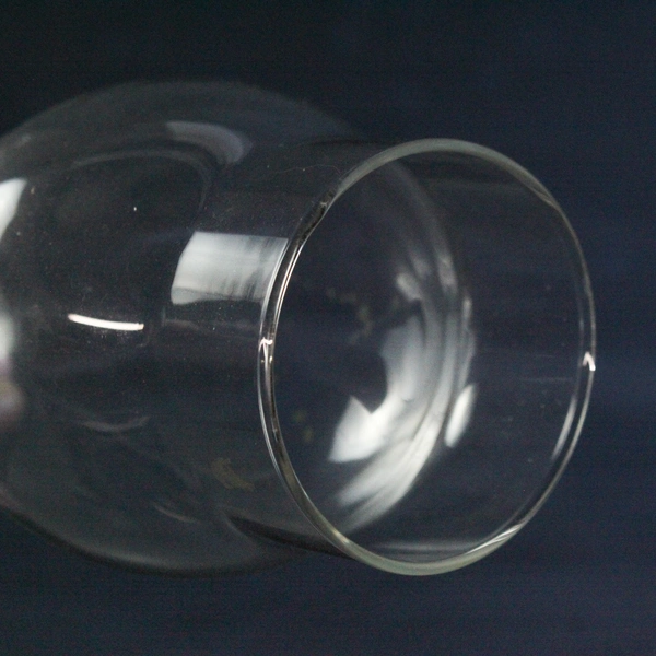 Clear Glass Hurricane Lamp Replacement Globe 7.75in Tall Vintage Home Decor