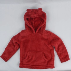 Carter's Infant Size 24 Months Unisex Hoodie Red Long Sleeves Kangaroo Pocket