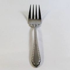Towle 18/8 Stainless Steel Salad Serving Fork Diamond Antique 8.75" Good Used