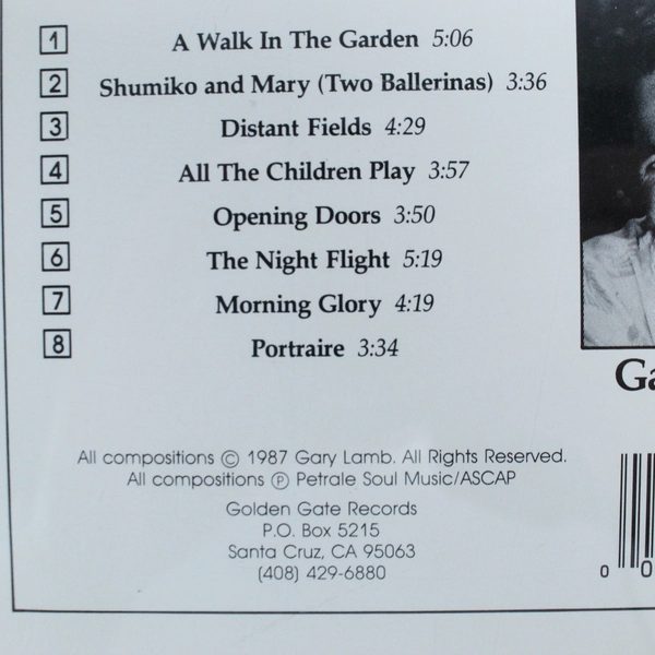 Walk In The Garden CD by Gary Lamb 1987 Golden Gate Records Pre-Owned