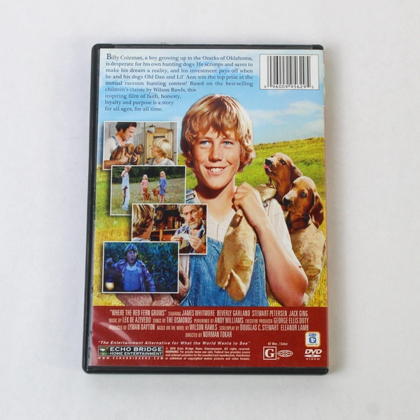 Where the Red Fern Grows By Norman Tokar DVD 1974 Echo Bridge Entertainment