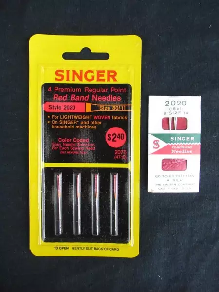 Singer Style 2020 Sewing Needles Set of 4 Size 80/11 and 2 size 14