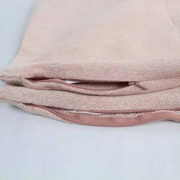 Threshold Set of 2 Pink Pillow Shams Covers 12x20 Zip Closure Home Decor