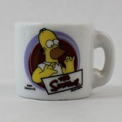2002 Fox Matt Groening The Simpsons Homer Miniature Coffee Cup White 1in Tall