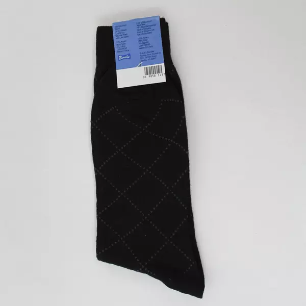 Lot of 3 Men's Socks Black Gray Navy Blue 6.5-13 NWT Great Condition