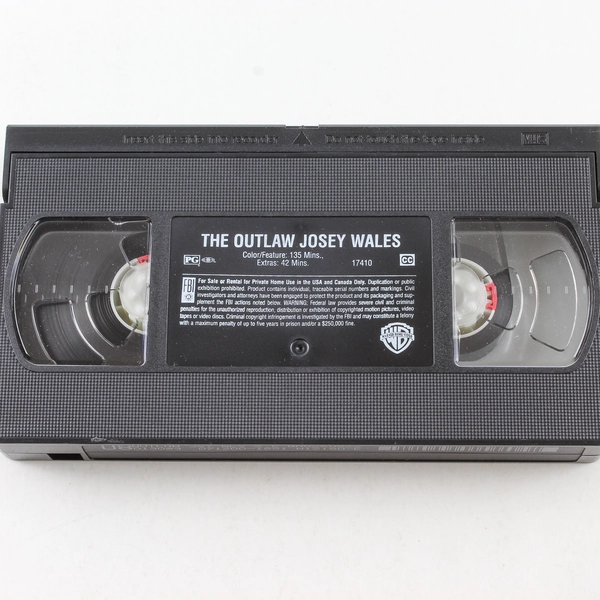 The Outlaw Josey Wales VHS 1999 Warner Bros Special Edition Clint Eastwood