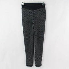 Black and Gray Stretchy Textured Yoga Push Up Pants Women's Size Large