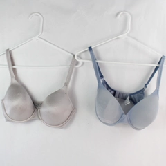 Lot of 2 Vanity Fair Taupe and Blue Underwired Bras Women's Size 34DD