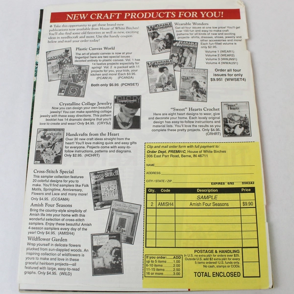 Quick and Easy Crafts Feb 1992 Valentines Themed Arts and Crafts Gifts Magazine