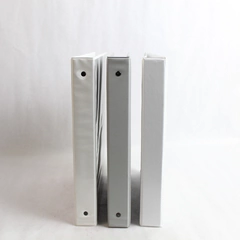Lot of 3 Three Ring Binders 1 Inch Avery White Gray School Office Supplies