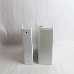 Lot of 2 White 3 Ring Binders 4in & 2.5in Pre-owned School Office Supplies