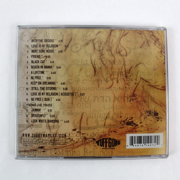 Love Is My Religion By Ziggy Marley CD Album 2007 Tuff Gong TGW 0001