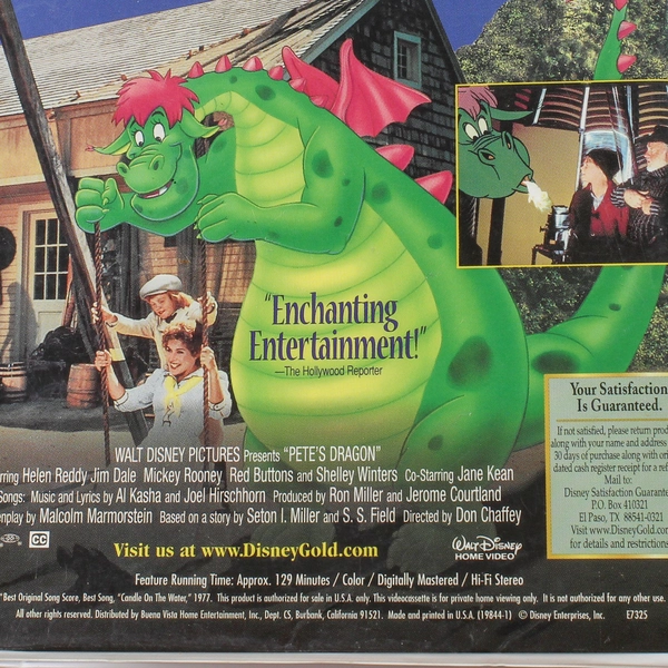 Pete's Dragon VHS 2001 Gold Collection Edition Walt Disney