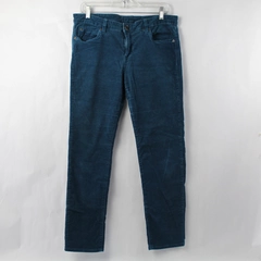 Kut From the Kloth Women's Dark Teal Mid Rise Straight Leg Corduroy Jeans Sz 12P