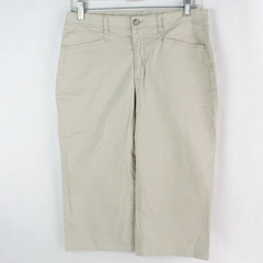 Gloria Vanderbilt Women's Stretch Waistband Mid Rise Khaki Capri Pants Size 6