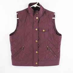 Lauren Ralph Lauren Petite Purple Quilted Puffer Vest Women's Size P/L