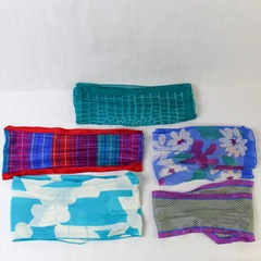 Lot of 5 Multicolor With Various Patterns And Lengths Women's Scarves