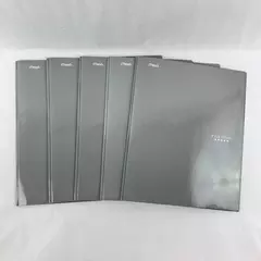 Lot of 5 Mead Five Star X-569 2 Pocket & Prong Folders School Gray Portfolio