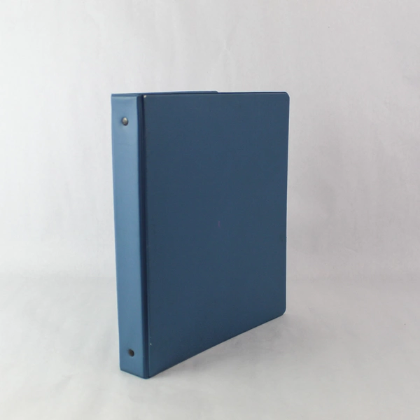 Lot of Office School Supplies 1 Blue Binder K & M Company Card Protector Pages