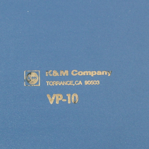 Lot of Office School Supplies 1 Blue Binder K & M Company Card Protector Pages